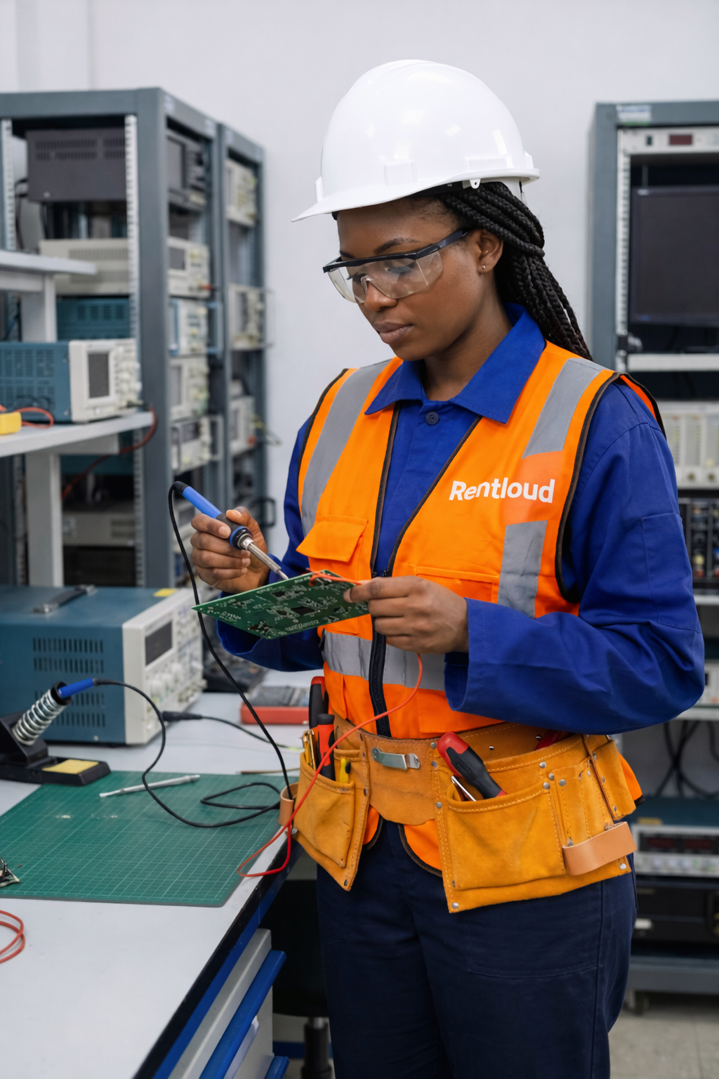 Worker browsing job opportunities